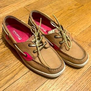 Leopard print Sperry Top Sider Size: Youth 6 = Women Size 7.5